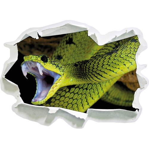 East Urban Home Wandtattoo Giftige grüne Schlange | Wayfair.de